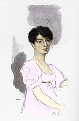 Porträtt av Louise Catherine Eleonore Denuelle