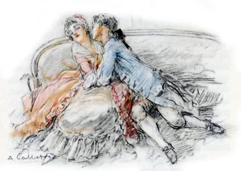 Werther kysser Charlotte