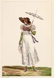 En sommarklänning för damer, 1779
