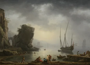 Medelhavets kustscen, 1746