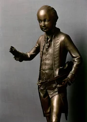 Staty av Mozart som pojke (brons)