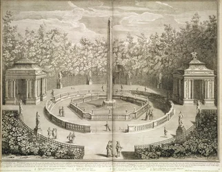 Fountain of the Domes, Versailles, ca 1715 (etsning)