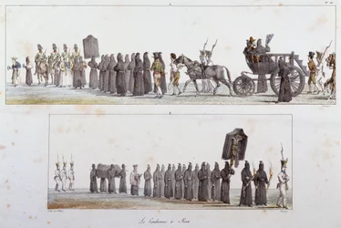 Dömd till döden av Antoine Jean-Baptiste Thomas (1791-1834), akvarell