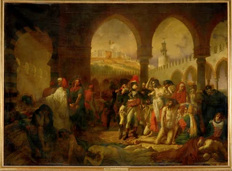 Bonaparte besöker pestoffren i Jaffa...