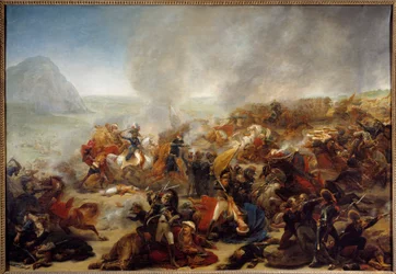 Kampanj (expedition) i Egypten (1798-1801): "" Slaget vid Nasaret den 08/04/1799""" I denna strid vann general Jean Andoche Junot (Jean-Andoche) (1771-1813). Målning av Antoine Jean Gros (1771-1835) 1801 Sön. 1,35x1,95 m Nantes, Musee des B