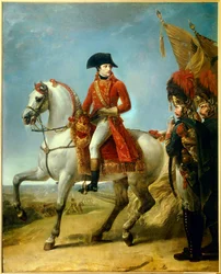 Ridsporträtt av Napoleon Bonaparte (1769-1821)