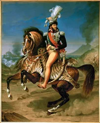 Joachim Murat, kung av Neapel, Marechal de France, till häst ...