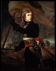 Napoleon Bonaparte på bron vid Arcole, 1797.