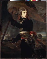 ""Porträtt av Napoleon Bonaparte (1769 - 1821) vid Pont d