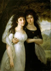 Porträtt av systrarna Maistre, 1796.