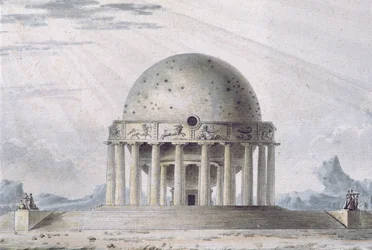 Design for a House for a Cosmopolite, 1783 (detalj) (se även 195241-195242, 196724-196726)