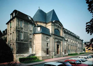 Exteriörvy av kapellet i Hopital Port-Royal, 1646