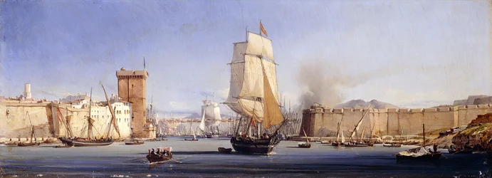 Det gyllene hornet med Suleimaniye och trosmoskéerna, Konstantinopel