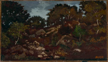 Stenar i Fontainebleau-skogen
