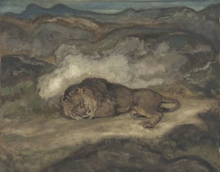 Lejon sovande, 1810-75.