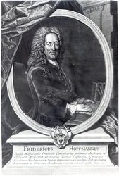 Friedrich Hoffmann, graverad av F.G Wolffgang, 1735