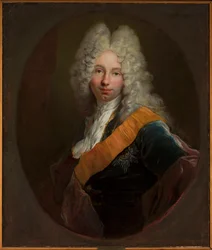 Friedrich Wilhelm Kettler (1692-1711) (Porträtt av en man med peruk och Svarta örns orden)