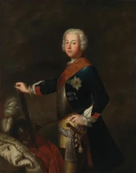 Porträtt av Fredrik II av Preussen som kronprins