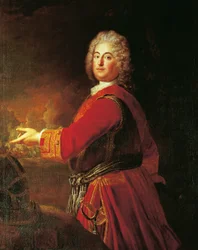Porträtt av Christian Ludwig av Brandenburg-Schwedt
