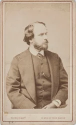 Porträtt av dansaren, koreografen och balettmästaren Paul Taglioni 1808-1884, ca 1860.