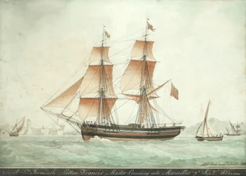 Weasel på väg till Marseille den 9 september 1823