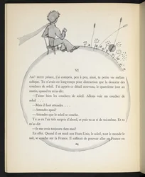 Illustration från "Le Petit Prince" av Antoine de Saint-Exupéry
