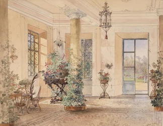 Tyska: Sala Terrena i ett litet slott