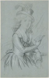 Porträtt av skådespelerskan Marie Magdalene Charlotte Ackermann (1757-1775)