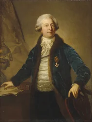 Porträtt av Adrian Ivanovich Divov 1749-1814, 1790-talet