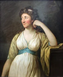 Porträtt av Elisa von der Recke