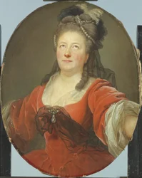 Porträtt av skådespelerskan Friederike Seyler (1738-89)