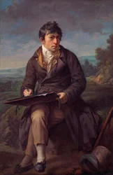 Porträtt av landskapsmålaren Carl Anton Graff