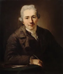 Filosofen och författaren Johann Jakob Engel 1741-1802, 1773.
