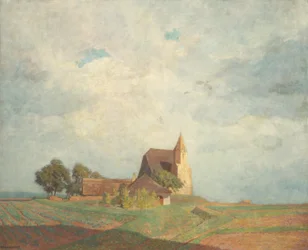 Kyrka i Holzern nära Sausenstein