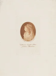 Porträtt av Katharina Josepha Ritter, född Baumann 11763-1849, ca. 1800.
