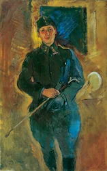 Otto von Aichelburg-Zossenegg som kavalleri-löjtnant