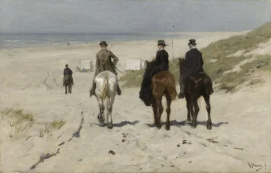 Morgontur längs stranden