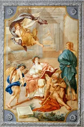 Allegori från Clementinomuseet, av Anton Raphael Mengs, blandad media