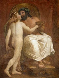 Jupiter kysser Ganymedes, av Anton Raphael Mengs