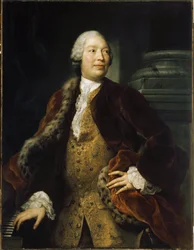 Porträtt av Domenico Annibali (olja på duk