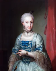 Porträtt av Infanta Maria Josefa av Spanien, av Anton Raphael Mengs, målning