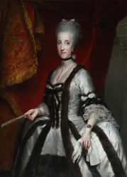 Porträtt av Maria Carolina av Österrike