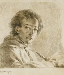 Porträtt av konstnären, 1750