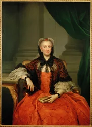 Drottning Amalia av Savojen, hustru till Karl III (målning på duk)