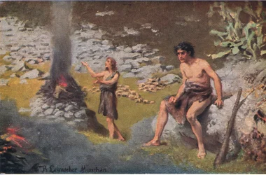 Kain och Abel, ur Hulberts Story of the Bible, utgiven av The John Winston Company, 1932