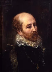Porträtt av Henry Francis Makins i finklänning (panel)