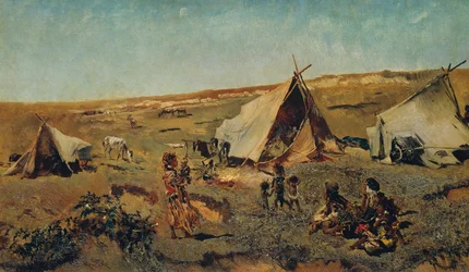 Zigenarläger i Puszta