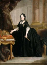 Porträtt av kejsarinnan Maria Theresia av Österrike 1717-1780