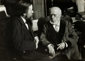 A. v. Menzel i. hans lägenhet m. A. v. Werner