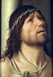 Kristus vid kolonnen, ca 1475 (detalj)